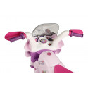 Moto eléctrica infantil Flower Princess rosa para niñas de 2 años con luces y sonidos
