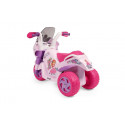 Moto eléctrica infantil Flower Princess rosa para niñas de 2 años con luces y sonidos