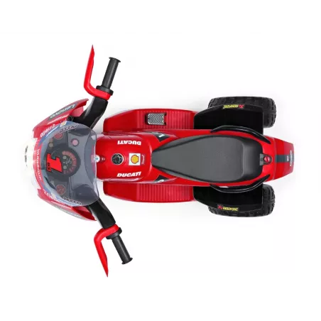 Moto eléctrica infantil Ducati Desmosedici Evo de 6V con luces y sonidos para niños a partir de 2 años.
