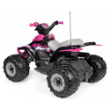 Quad eléctrico infantil rosa Corral T-Rex 330W Pink de 12V con luces y sonidos