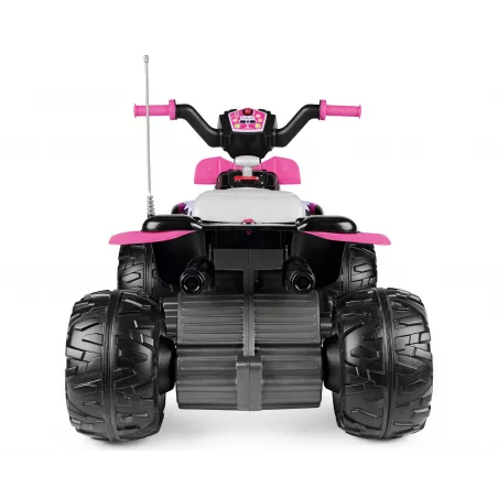 Quad eléctrico infantil rosa Corral T-Rex 330W Pink de 12V con luces y sonidos