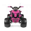 Quad eléctrico infantil rosa Corral T-Rex 330W Pink de 12V con luces y sonidos