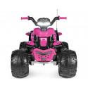 Quad eléctrico infantil rosa Corral T-Rex 330W Pink de 12V con luces y sonidos