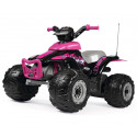 Quad eléctrico infantil rosa Corral T-Rex 330W Pink de 12V con luces y sonidos