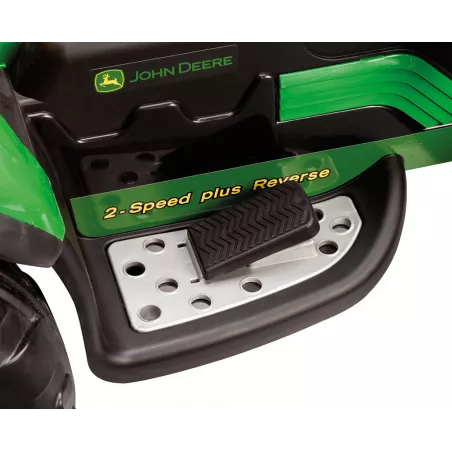 Tractor excavadora eléctrica infantil John Deere Ground Loader de 12V con pala móvil para niños.