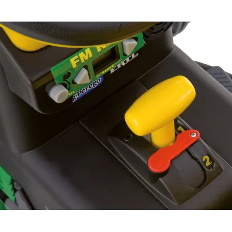 Tractor excavadora eléctrica infantil John Deere Ground Loader de 12V con pala móvil para niños.