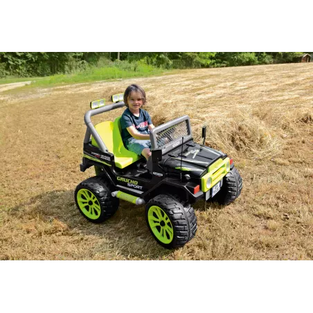 Coche todoterreno eléctrico infantil Gaucho Sport de Peg Perego de 12V y dos plazas para niños.