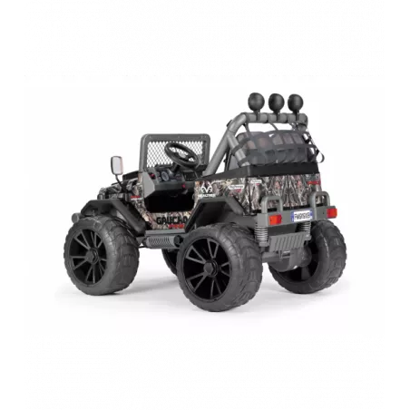 Todoterreno eléctrico infantil Gaucho Pro 24V Realtree con ruedas de goma y diseño de camuflaje.