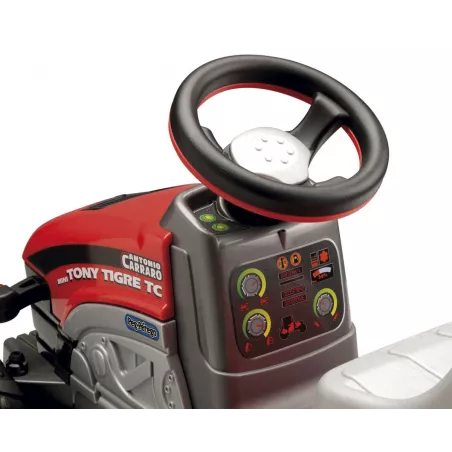 Tractor de pedales a cadena Antonio Carraro Mini Tony Tigre para niños a partir de 2 años.