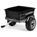 Remolque negro de juguete Adventure para coches eléctricos infantiles Peg-Perego Gaucho y Polaris.