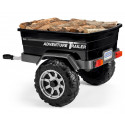 Remolque negro de juguete Adventure para coches eléctricos infantiles Peg-Perego Gaucho y Polaris.