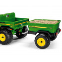 Remolque infantil oficial John Deere Gator de Peg-Perego para transportar juguetes al aire libre.