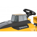 Camión de pedales RollyTruck Volvo para niños de 3 a 8 años con asiento ajustable y ruedas silenciosas.