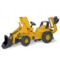 Tractor Caterpillar con pala y retroexcavadora a pedales
