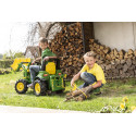 Cablestante verde de juguete Rolly Toys para tractores infantiles acoplable delante y detrás