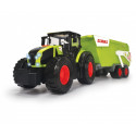 Tractor de juguete Claas Farm Trailer de 64 cm con volquete móvil, luces y sonidos para niños.