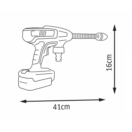 Pistola de alta presión de juguete Smoby Kärcher infantil para jardín