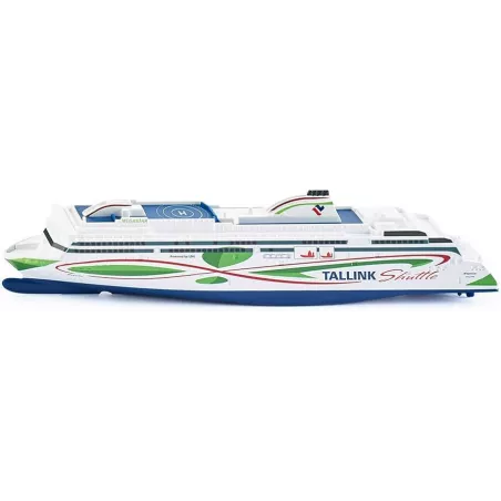 Maqueta detallada a escala 1:1000 del ferry Tallink Megastar, fabricada en metal y plástico.