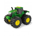Tractor de juguete John Deere Monster de Tomy con ruedas gigantes, luces y sonidos.