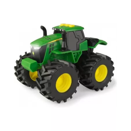Tractor de juguete John Deere Monster de Tomy con ruedas gigantes, luces y sonidos.