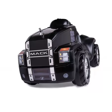 Correpasillos infantil rollyMinitruck Mack con capó abatible y ruedas silenciosas para niños de 1 a 4 años.