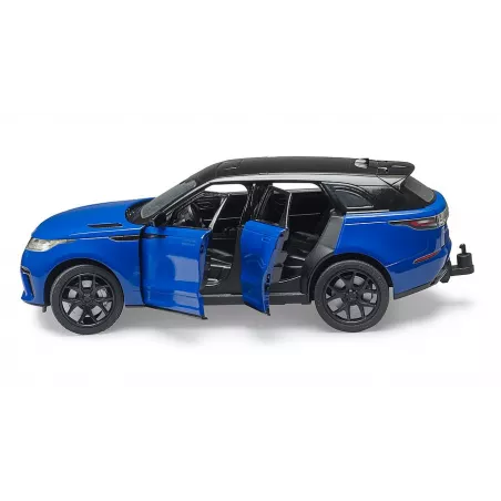 Juguete Range Rover Velar de BRUDER a escala 1:16 con puertas practicables y suspensión funcional.