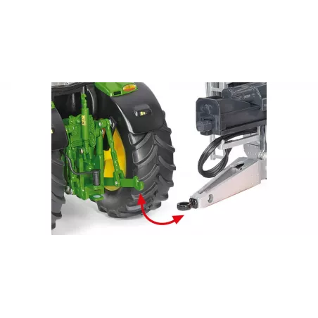 Réplica a escala 1:32 del tractor John Deere 6R 250 de Wiking, miniatura agrícola de colección.