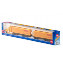 Maqueta de tren de carretera DHL a escala 1:87 de metal y plástico