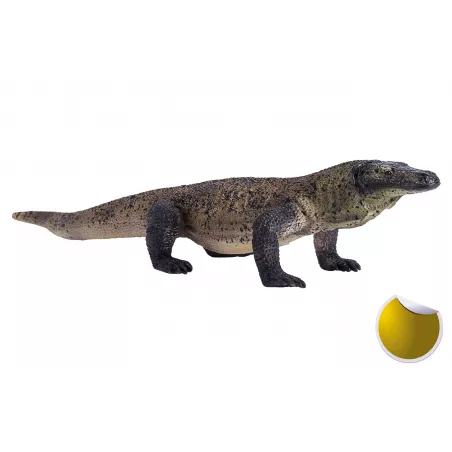 Figura detallada y realista de dragón de Komodo para coleccionistas.