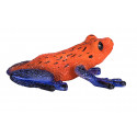 Figura coleccionable y realista de rana dardo venenoso con colores vibrantes para decoración.