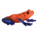 Figura coleccionable y realista de rana dardo venenoso con colores vibrantes para decoración.