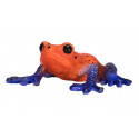 Figura coleccionable y realista de rana dardo venenoso con colores vibrantes para decoración.