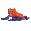 Figura coleccionable y realista de rana dardo venenoso con colores vibrantes para decoración.