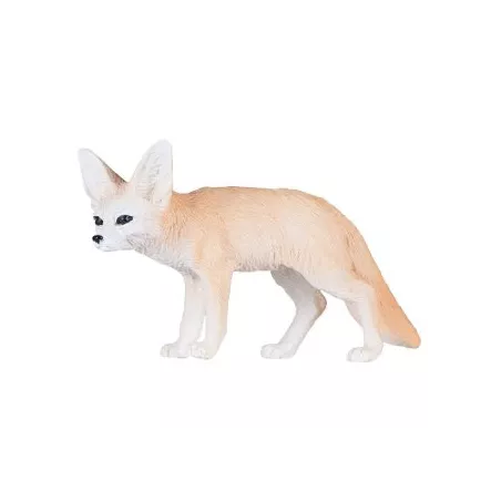 Figura realista de zorro del desierto de la marca Mojo con detalles precisos en orejas y pelaje.