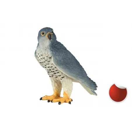 Figura realista de halcón peregrino de juguete para niños, miniatura educativa de 6x5x2 cm.