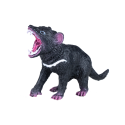 Figura realista de diablo de Tasmania pintada a mano para coleccionistas y juego educativo.