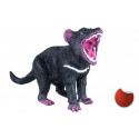 Figura realista de diablo de Tasmania pintada a mano para coleccionistas y juego educativo.