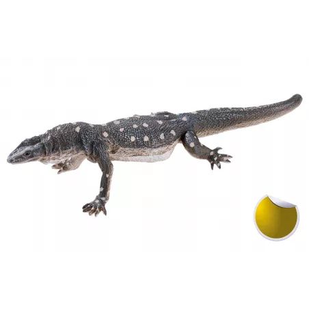 Figura realista de lagarto perentie de 15 cm, varano australiano de colección y decoración.