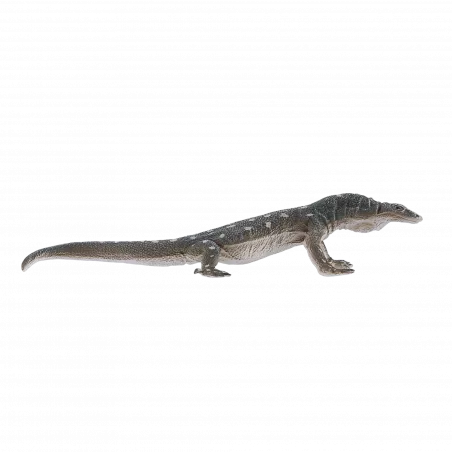 Figura realista de lagarto perentie de 15 cm, varano australiano de colección y decoración.