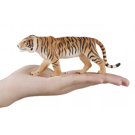 Figura detallada y realista de tigre de bengala para coleccionistas y juego educativo infantil.