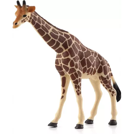 Figura realista de jirafa de juguete Mojo pintada a mano para coleccionistas y niños.