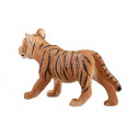 Figura de juguete de cachorro de tigre de pie marca Mojo con detalles realistas de pelaje y rayas.