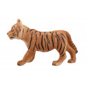 Figura de juguete de cachorro de tigre de pie marca Mojo con detalles realistas de pelaje y rayas.
