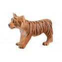 Figura de juguete de cachorro de tigre de pie marca Mojo con detalles realistas de pelaje y rayas.