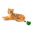 Figura realista de tigre bebé tumbado pintada a mano de Mojo
