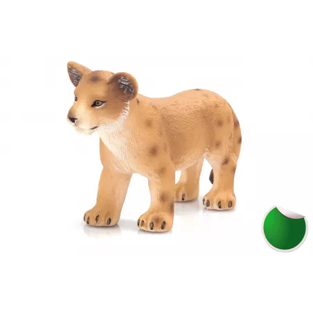 Figura de juguete de cachorro de león de pie pintada a mano de Mojo