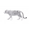 Figura decorativa de tigre blanco con diseño realista y detallado para coleccionistas.