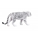 Figura decorativa de tigre blanco con diseño realista y detallado para coleccionistas.