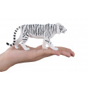 Figura decorativa de tigre blanco con diseño realista y detallado para coleccionistas.