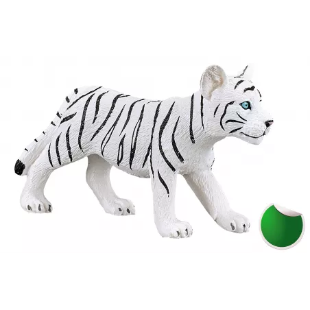 Figura de juguete de cachorro de tigre blanco de pie marca Mojo